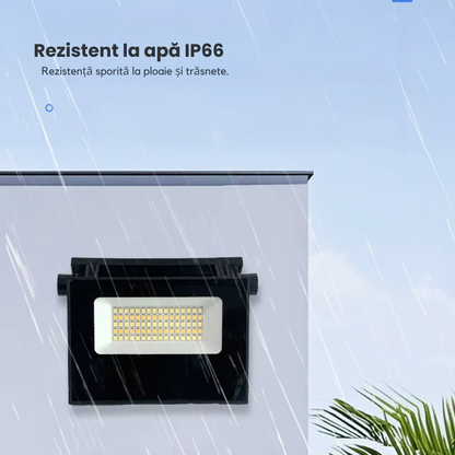 Proiector solar pliabil cu LED-uri, control prin telecomanda, IP65
